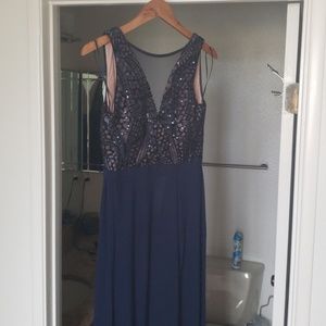 Beautiful Navy Blue Gown